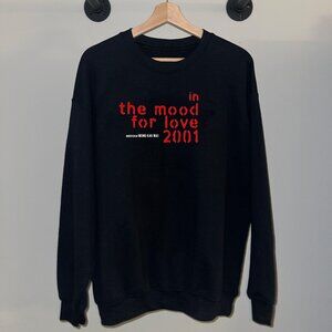 Black Red In The Mood For Love Y2K Classic Movie Japanese Crewneck Sweatshirt